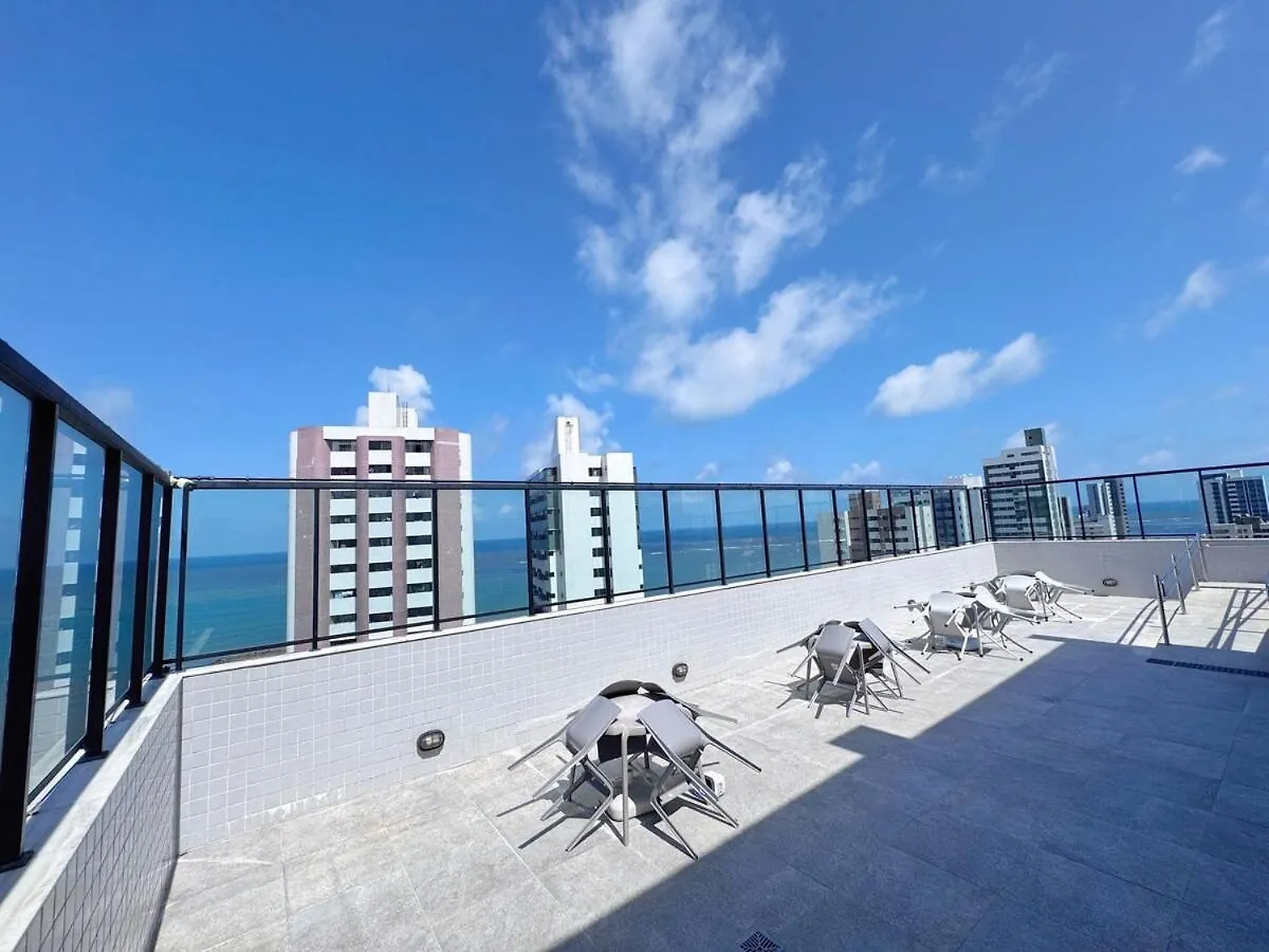 아파트 Candeias Beach - Vista E Local Maravilhosos 헤시피